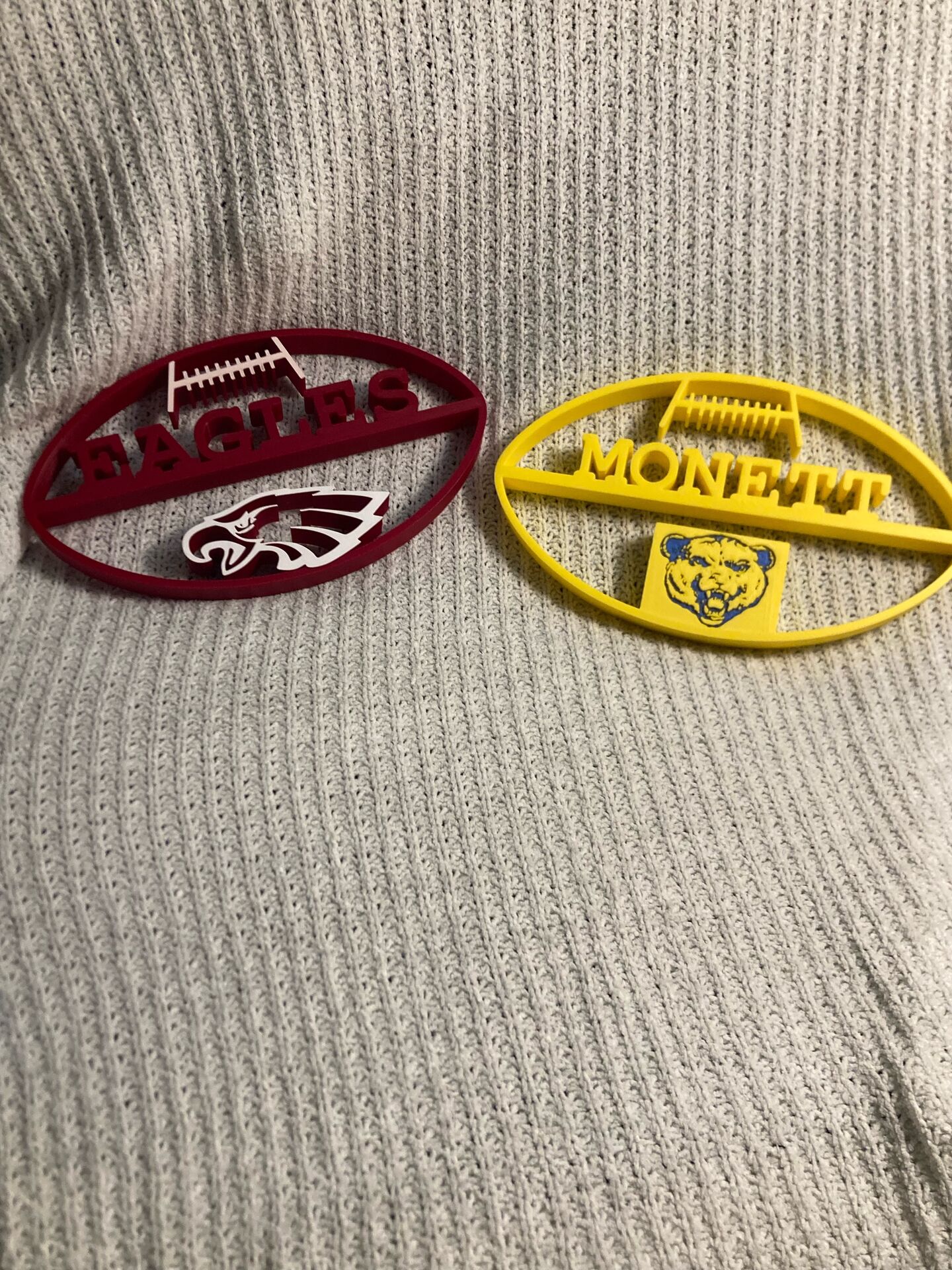 Custom Football Team Wall Art 3D print