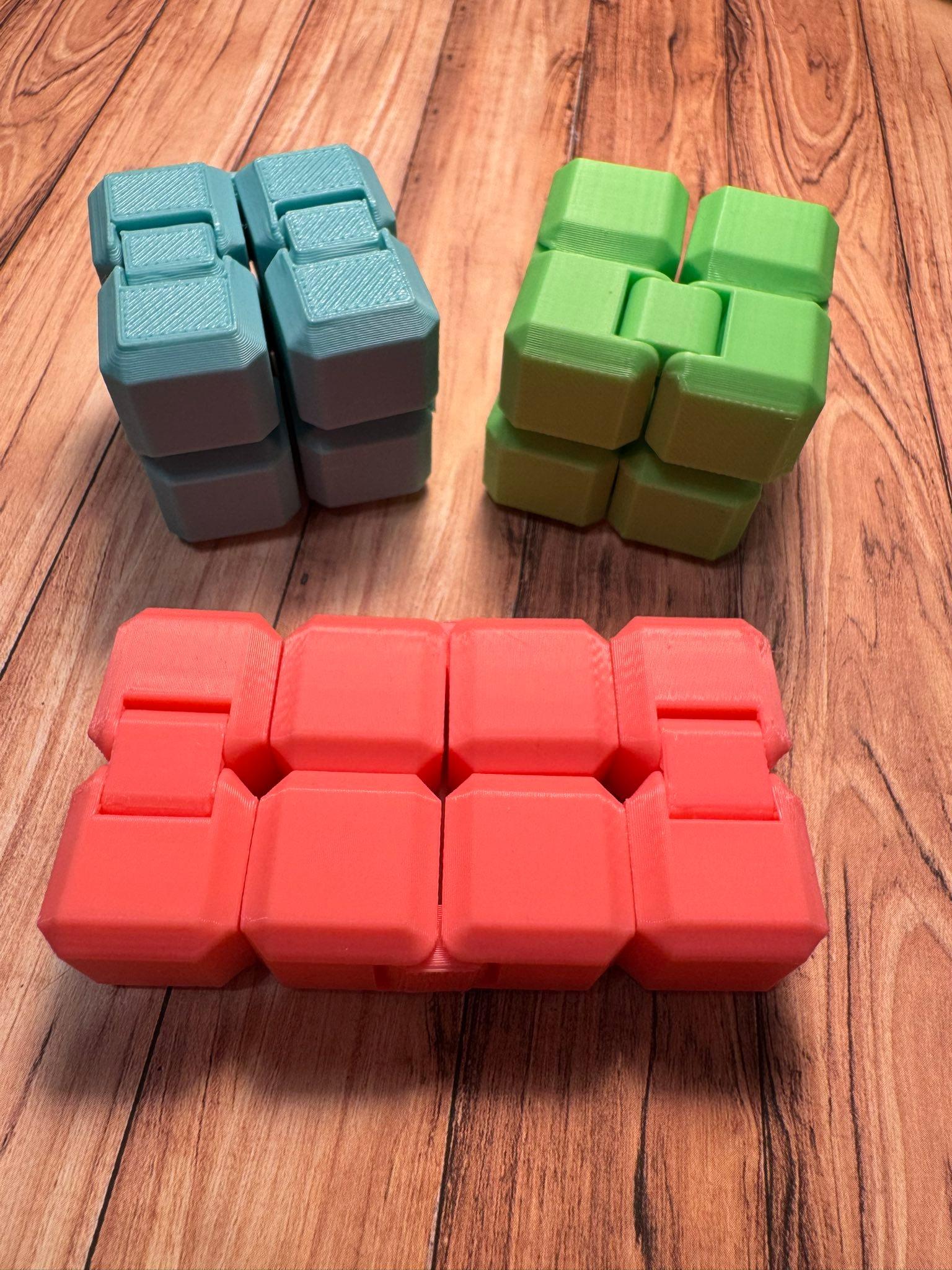 3D printed infinity cube fidget toy