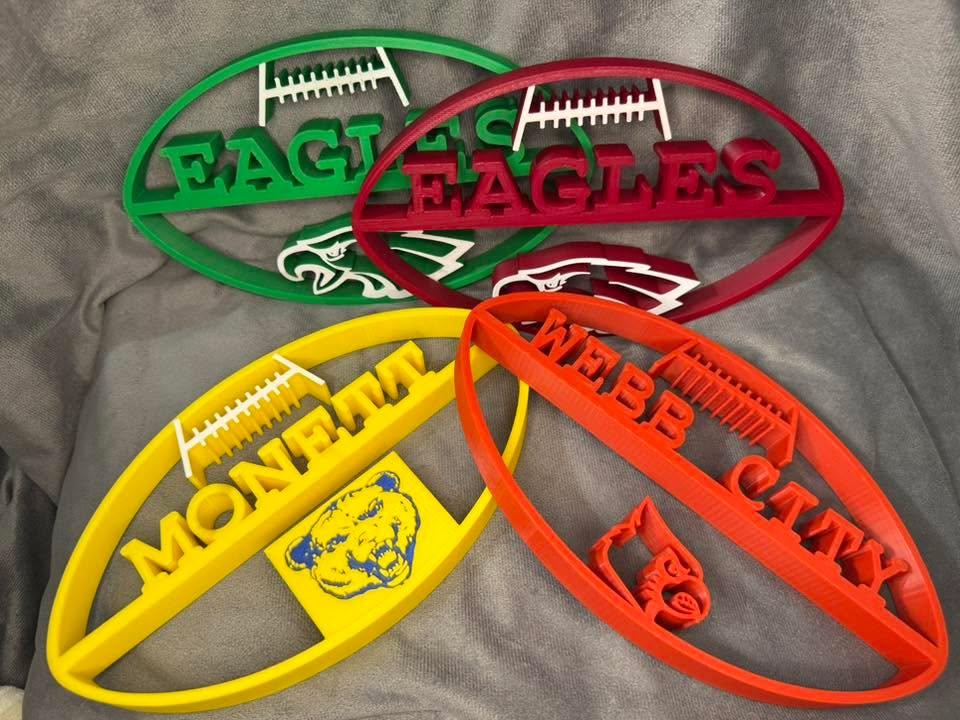 Custom Football Wall Hangers